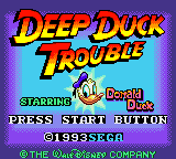 Deep Duck Trouble Starring Donald Duck Title Screen